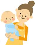 母子イラスト
